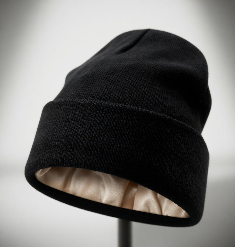 Beanie Anti-Frizz — Interior de Satén